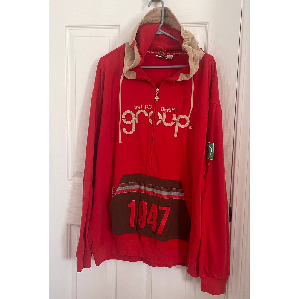 The LRG Denim Group Sweatshirt, 2 XL, Pre-owned.